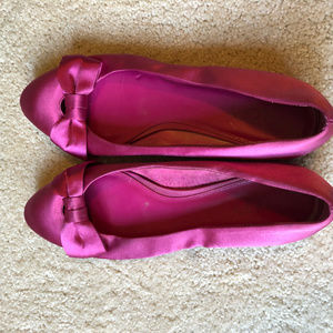 Loft hot pink ballet flats